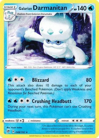 Galarian Darmanitan (48/192) — Rixa Rebelde