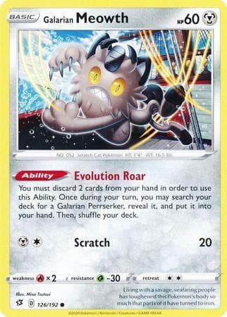 Galarian Meowth (126/192) — Rixa Rebelde