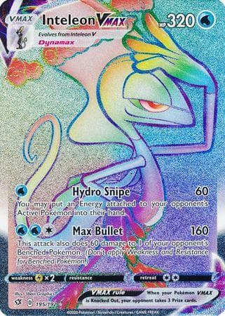 Carta Inteleon-VMAX (195/192) do set Rixa Rebelde — Pokémon TCG | Bynx