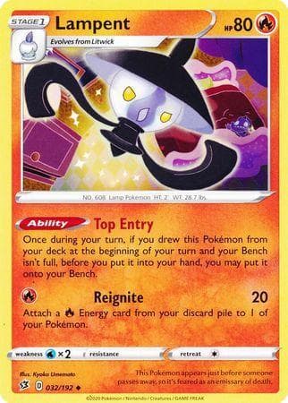 Carta Lampent (32/192) do set Rixa Rebelde — Pokémon TCG | Bynx