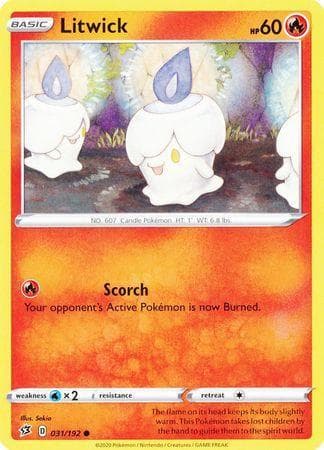 Carta Litwick (31/192) do set Rixa Rebelde — Pokémon TCG | Bynx