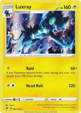 Carta Luxray (62/192) do set Rixa Rebelde — Pokémon TCG | Bynx