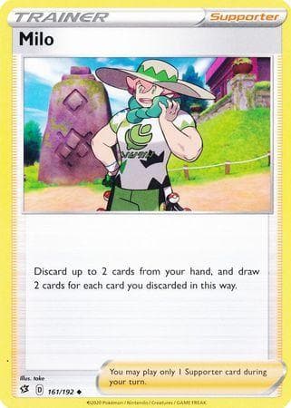 Carta Milo (161/192) do set Rixa Rebelde — Pokémon TCG | Bynx