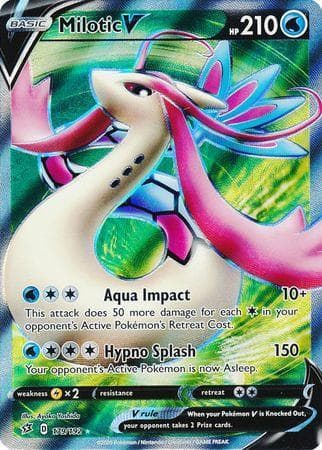 Carta Milotic-V (179/192) do set Rixa Rebelde — Pokémon TCG | Bynx