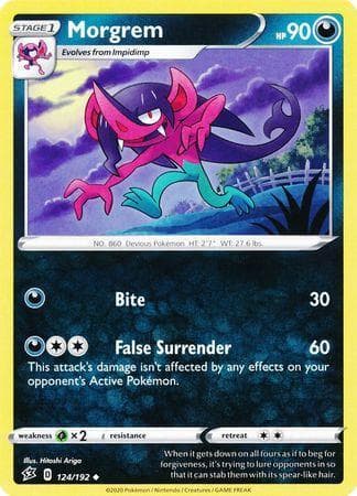 Carta Morgrem (124/192) do set Rixa Rebelde — Pokémon TCG | Bynx