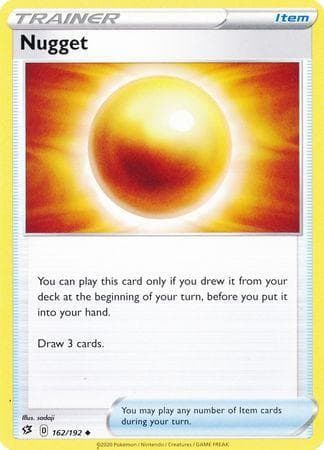 Carta Nugget (162/192) do set Rixa Rebelde — Pokémon TCG | Bynx