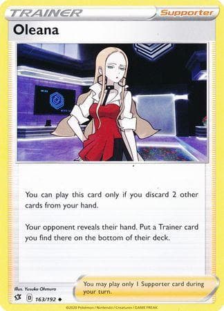 Carta Oleana (163/192) do set Rixa Rebelde — Pokémon TCG | Bynx