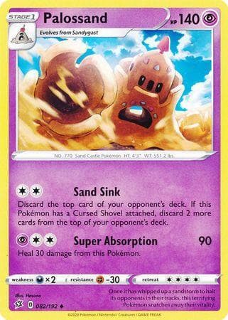 Carta Palossand (82/192) do set Rixa Rebelde — Pokémon TCG | Bynx