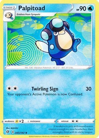 Carta Palpitoad (45/192) do set Rixa Rebelde — Pokémon TCG | Bynx