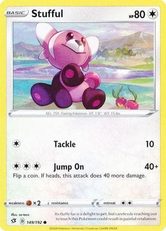 Carta Stufful (149/192) do set Rixa Rebelde — Pokémon TCG | Bynx