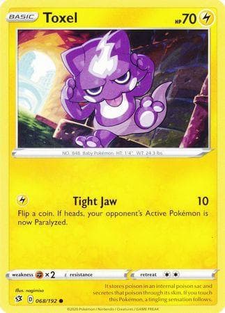 Carta Toxel (68/192) do set Rixa Rebelde — Pokémon TCG | Bynx