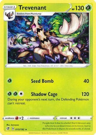 Carta Trevenant (15/192) do set Rixa Rebelde — Pokémon TCG | Bynx