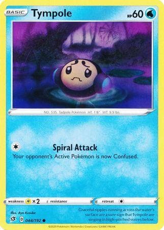 Carta Tympole (44/192) do set Rixa Rebelde — Pokémon TCG | Bynx