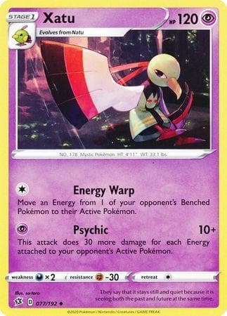 Carta Xatu (77/192) do set Rixa Rebelde — Pokémon TCG | Bynx