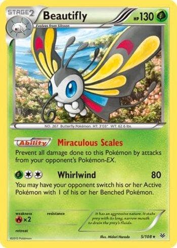 Carta Beautifly (5/108) do set Céus Estrondosos — Pokémon TCG | Bynx