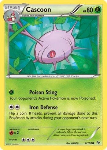 Carta Cascoon (6/108) do set Céus Estrondosos — Pokémon TCG | Bynx