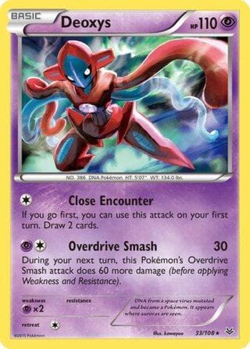 Carta Deoxys (33/108) do set Céus Estrondosos — Pokémon TCG | Bynx