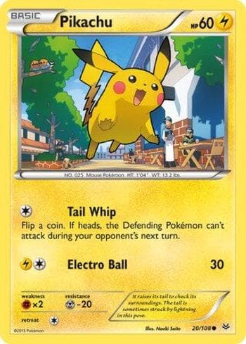 Carta Pikachu (20/108) do set Céus Estrondosos — Pokémon TCG | Bynx