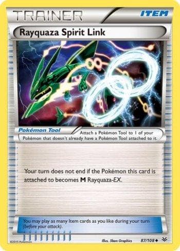 Carta Rayquaza Spirit Link (87/108) do set Céus Estrondosos — Pokémon TCG | Bynx