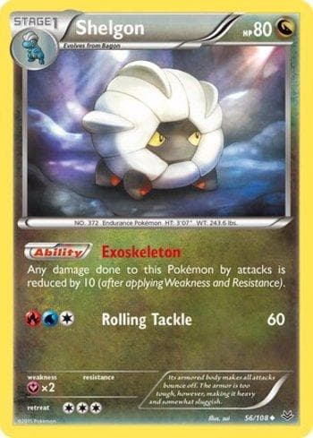 Carta Shelgon (56/108) do set Céus Estrondosos — Pokémon TCG | Bynx
