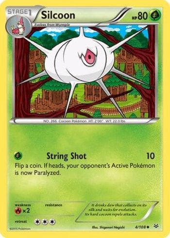 Carta Silcoon (4/108) do set Céus Estrondosos — Pokémon TCG | Bynx