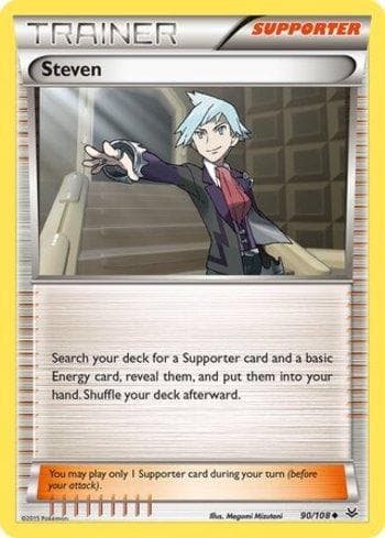 Carta Steven (90/108) do set Céus Estrondosos — Pokémon TCG | Bynx
