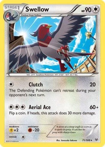 Carta Swellow (71/108) do set Céus Estrondosos — Pokémon TCG | Bynx