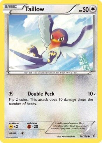 Carta Taillow (70/108) do set Céus Estrondosos — Pokémon TCG | Bynx