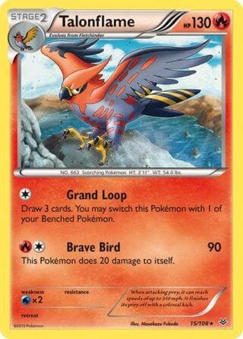 Carta Talonflame (15/108) do set Céus Estrondosos — Pokémon TCG | Bynx