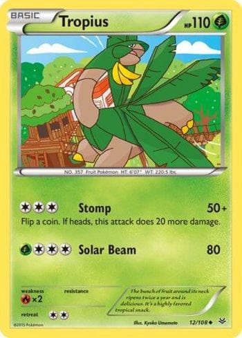 Carta Tropius (12/108) do set Céus Estrondosos — Pokémon TCG | Bynx