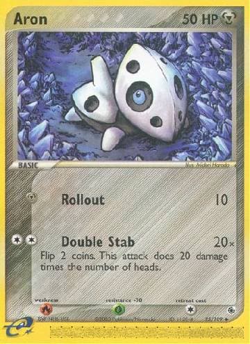 Carta Aron (25/109) do set Rubi & Safira — Pokémon TCG | Bynx