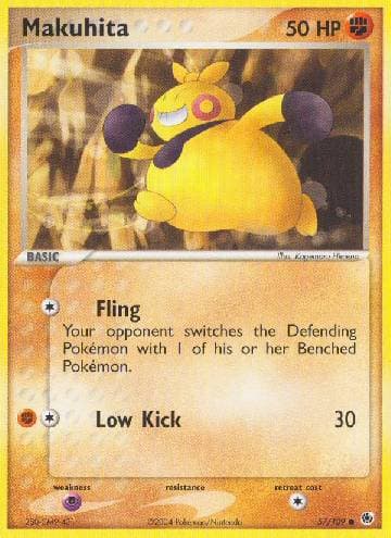 Carta Makuhita (57/109) do set Rubi & Safira — Pokémon TCG | Bynx