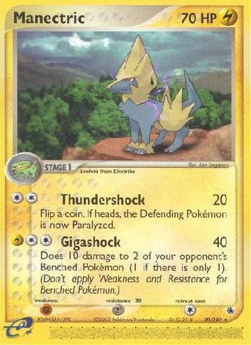 Carta Manectric (39/109) do set Rubi & Safira — Pokémon TCG | Bynx