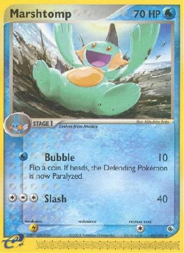 Carta Marshtomp (40/109) do set Rubi & Safira — Pokémon TCG | Bynx