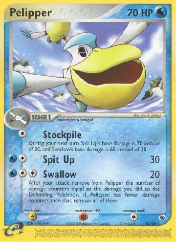 Carta Pelipper (19/109) do set Rubi & Safira — Pokémon TCG | Bynx