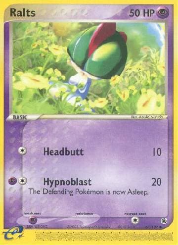 Carta Ralts (67/109) do set Rubi & Safira — Pokémon TCG | Bynx