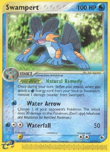 Carta Swampert (23/109) do set Rubi & Safira — Pokémon TCG | Bynx