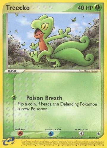 Carta Treecko (75/109) do set Rubi & Safira — Pokémon TCG | Bynx
