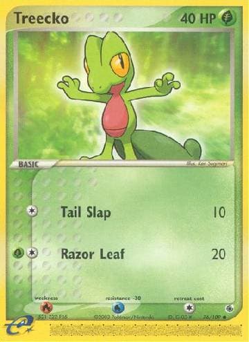 Carta Treecko (76/109) do set Rubi & Safira — Pokémon TCG | Bynx