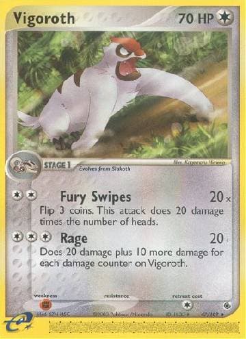 Carta Vigoroth (47/109) do set Rubi & Safira — Pokémon TCG | Bynx