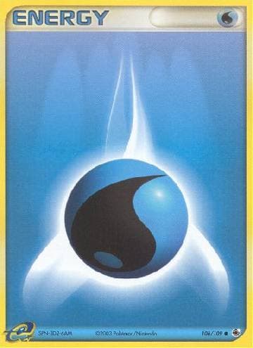 Carta Water Energy (106/109) do set Rubi & Safira — Pokémon TCG | Bynx