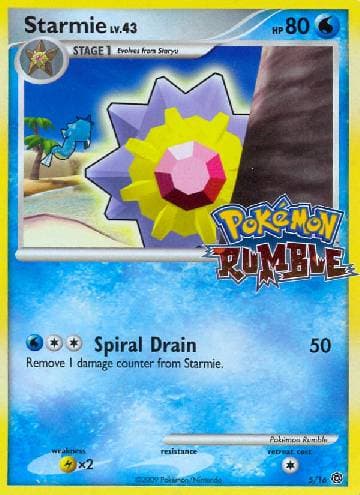 Carta Starmie (5/16) do set Rumble — Pokémon TCG | Bynx
