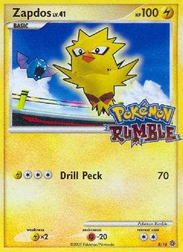Carta Zapdos (8/16) do set Rumble — Pokémon TCG | Bynx