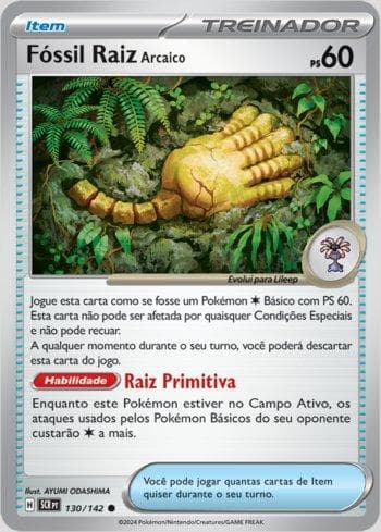 Carta Antique Root Fossil 130/142 do set Coroa Estelar — Pokémon TCG | Bynx