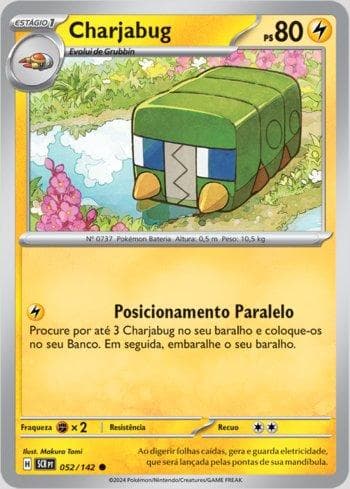 Carta Charjabug 052/142 do set Coroa Estelar — Pokémon TCG | Bynx