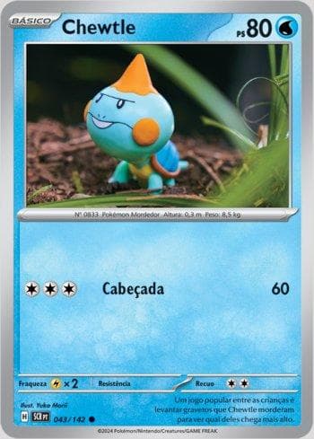 Carta Chewtle 043/142 do set Coroa Estelar — Pokémon TCG | Bynx