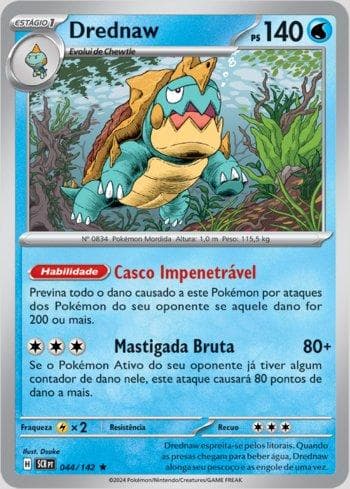 Carta Drednaw 044/142 do set Coroa Estelar — Pokémon TCG | Bynx