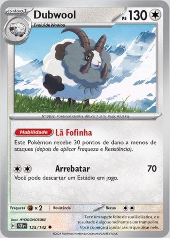 Carta Dubwool 125/142 do set Coroa Estelar — Pokémon TCG | Bynx