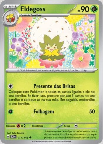 Carta Eldegoss 011/142 do set Coroa Estelar — Pokémon TCG | Bynx