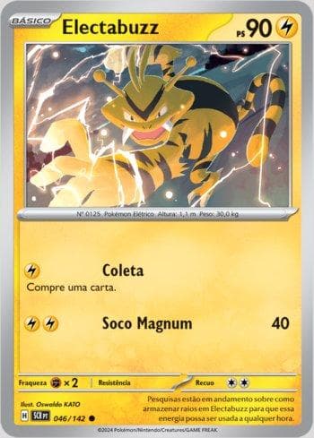 Carta Electabuzz 046/142 do set Coroa Estelar — Pokémon TCG | Bynx